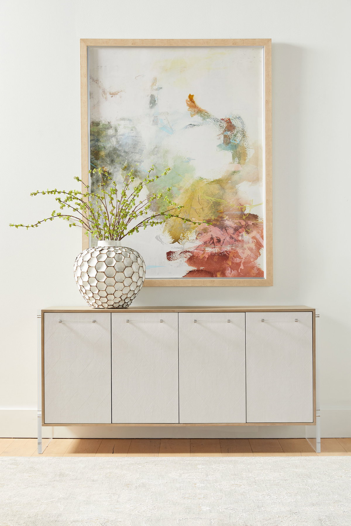 Lorin Shagreen Media Sideboard, Cabinets & Sideboard by Essentials for Living, 67" width x 34.5" height x 19" depth View 16
