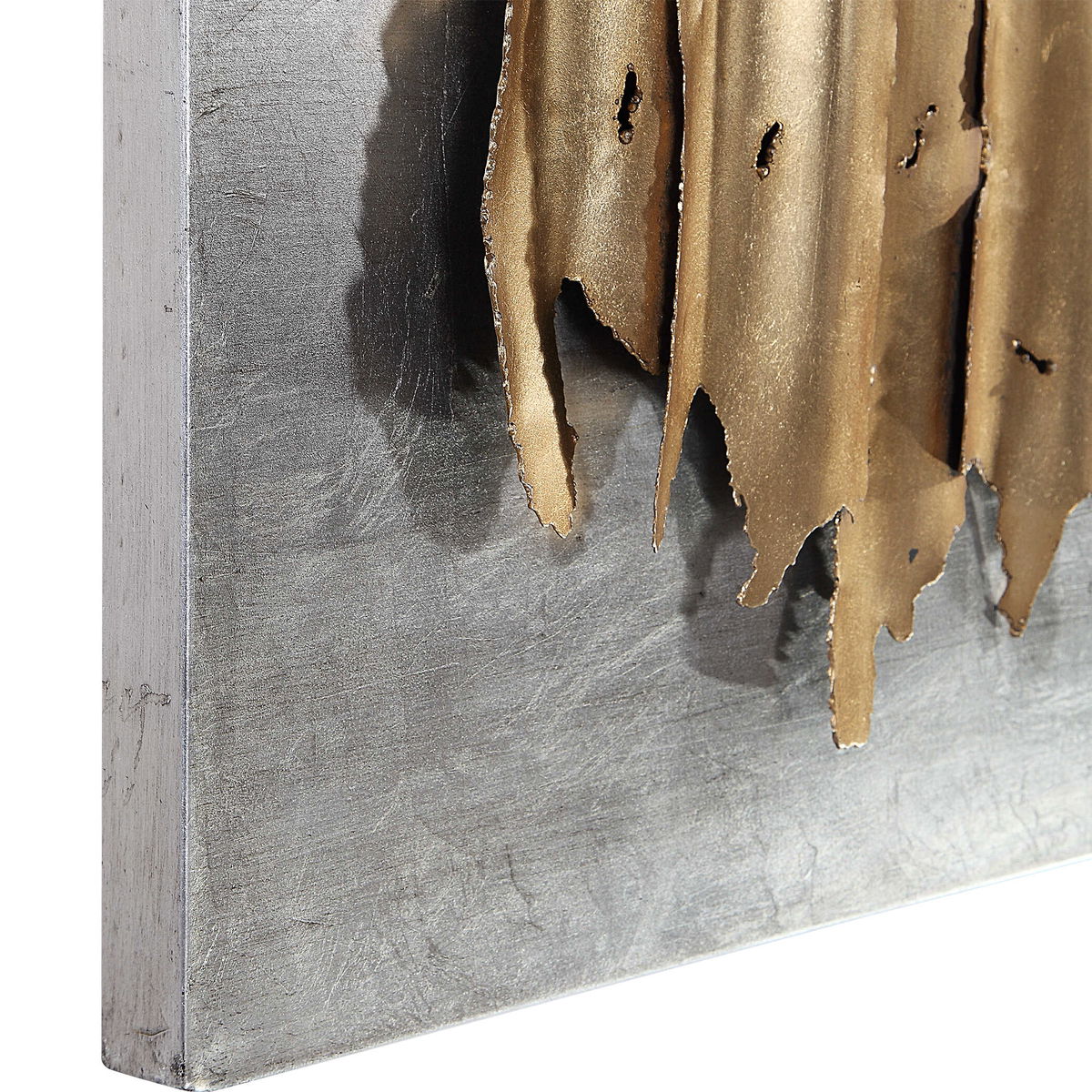 Lev Gold Metal Wall Decor, Art by Uttermost, 24" width x 55.25" height x 2.75" depth View 8