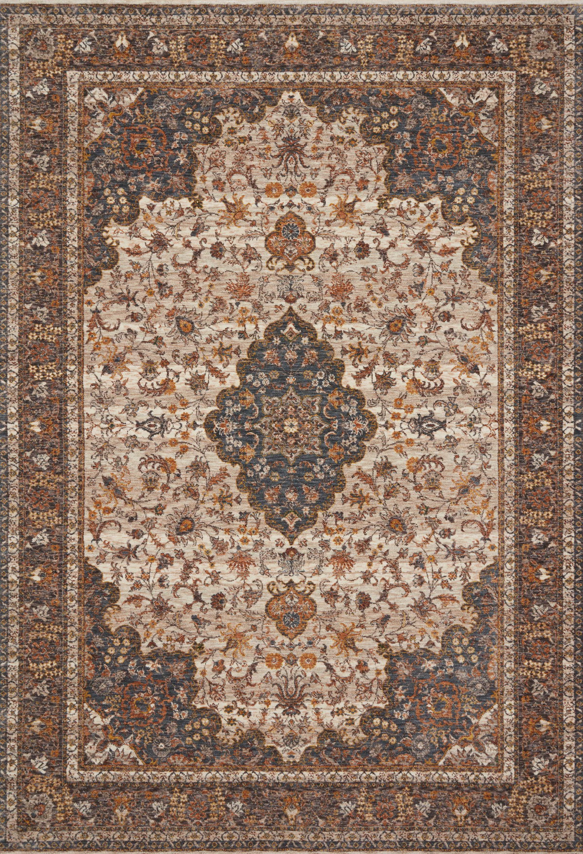 Loloi Lourdes Rug, 2'8" length x 2'8" width