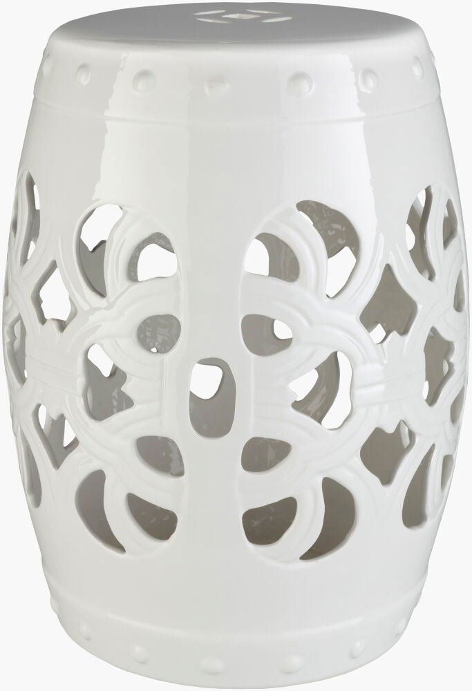 Brinnon Garden Stool, Outdoor Furniture by Surya, 1'1" width x 1'6" height