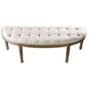 Leggett Tufted White Bench thumbnail 5