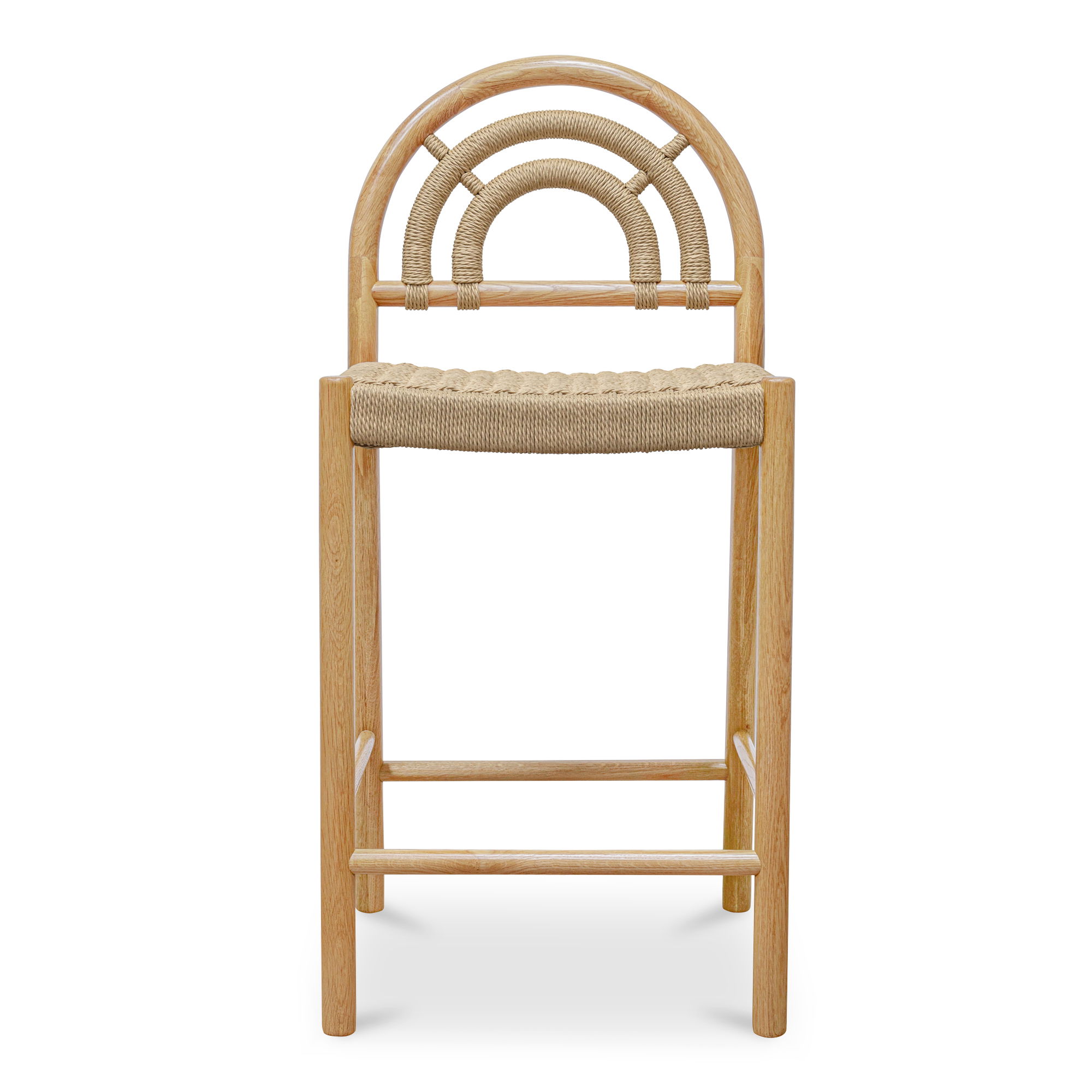 Avery Counter Stool Natural, Counter & Bar Stool by Moe's Home, 18.5" width x 39.75" height x 20.5" depth View 1
