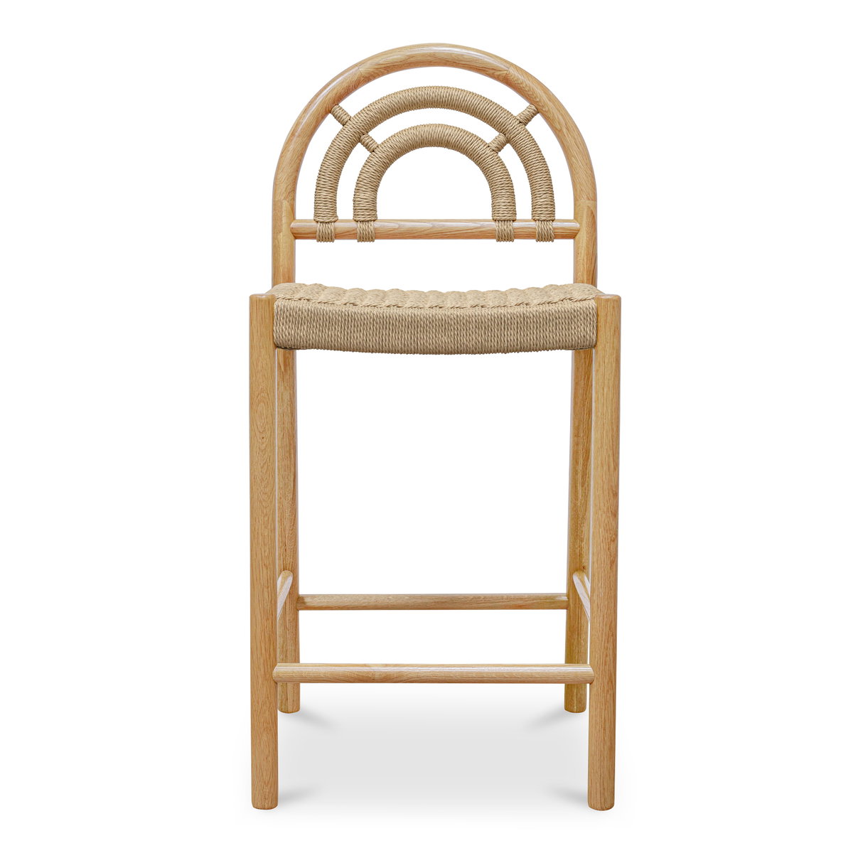 Avery Counter Stool Natural, Counter & Bar Stool by Moe's Home, 18.5" width x 39.75" height x 20.5" depth View 1