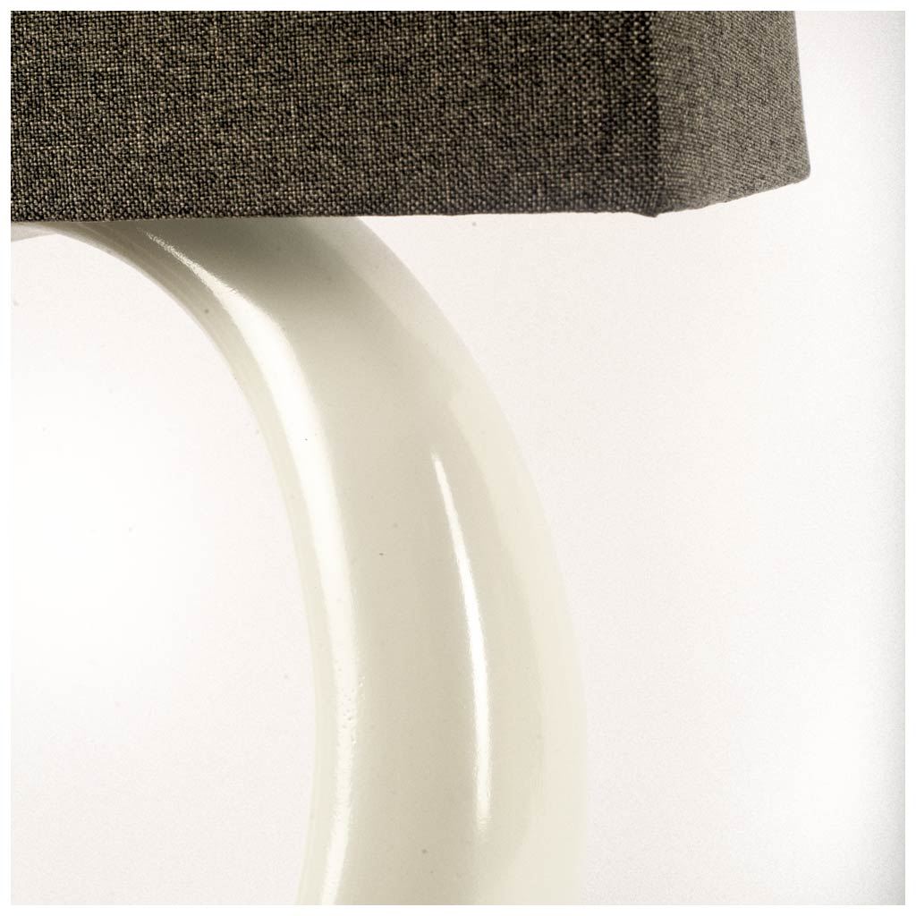 Scarlett II 6x19 Gray Base & Shade Wall Sconce, by Mercana, 6" length x 12" width x 19" height View 3