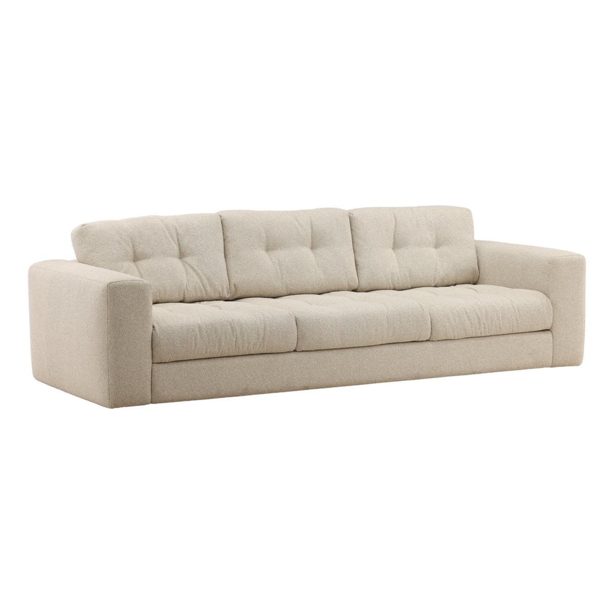 Winslet Sofa Oatmeal, Sofas & Sectional by Dovetail, 106" width x 31.5" height x 41.25" depth View 1