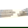 Winslet Sofa Oatmeal, Sofas & Sectional by Dovetail, 106" width x 31.5" height x 41.25" depth thumbnail 1