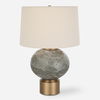 Lunia Gray Glass Table Lamp thumbnail 0