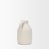 Tyrus Medium Textured Matte White with Speckling Ceramic Vase thumbnail 6