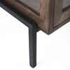 Arelius 20L x 18W x 26H  Medium Brown Wood with Black Metal Frame End/Side Table, Side & End Table by Mercana, 20" length x 18.75" width x 26" height thumbnail 13