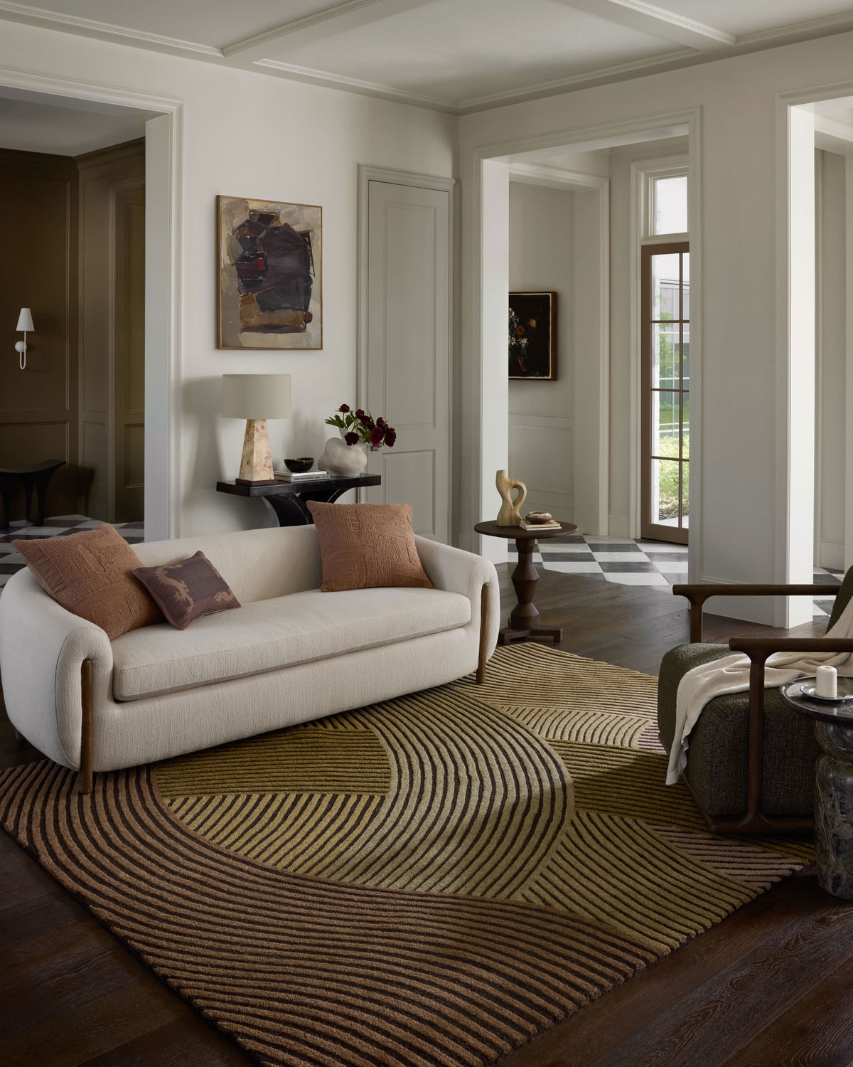 Brigette Romanek x Loloi Madi Rug, 1'6" length x 1'6" width View 3