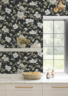 Marguerite Vine Black Wallpaper thumbnail 1