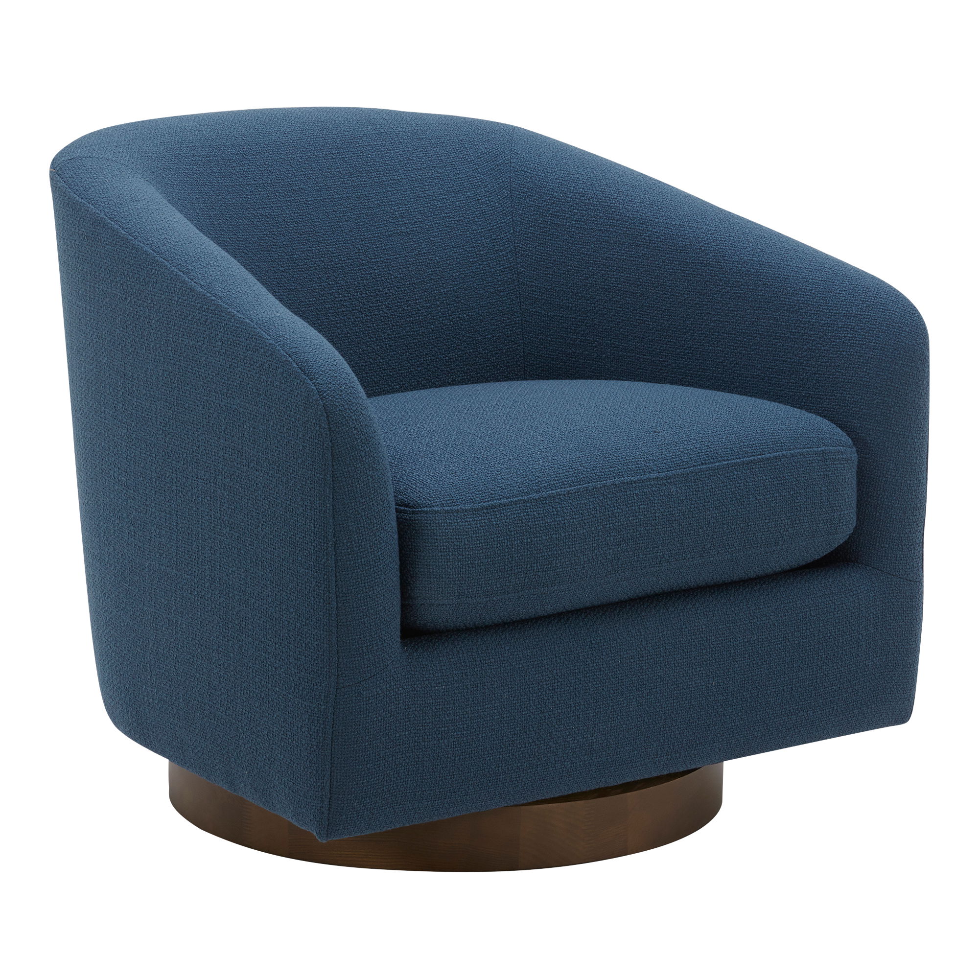 Oscy Swivel Chair Dark Atlantic Blue large image 
