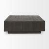 Hayden Dark Brown Wood Square Coffee Table, by Mercana, 48" length x 48" width x 16" height thumbnail 6