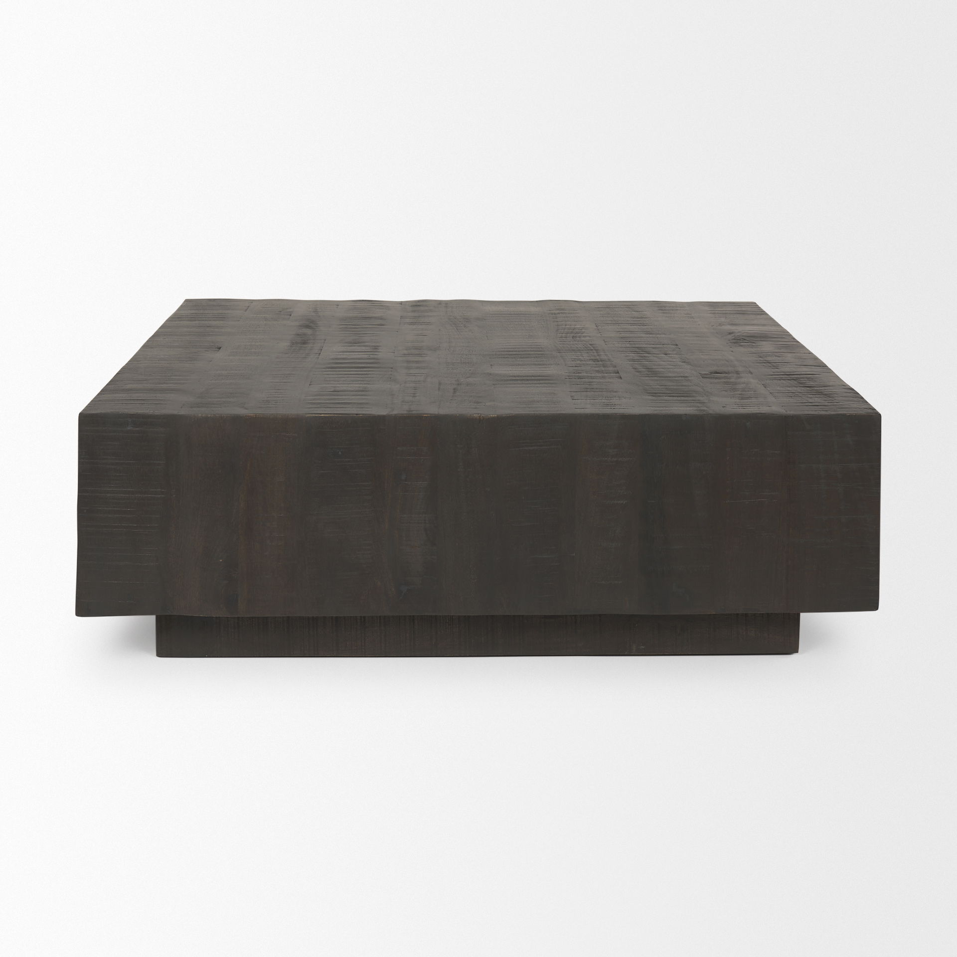 Hayden Dark Brown Wood Square Coffee Table large image 