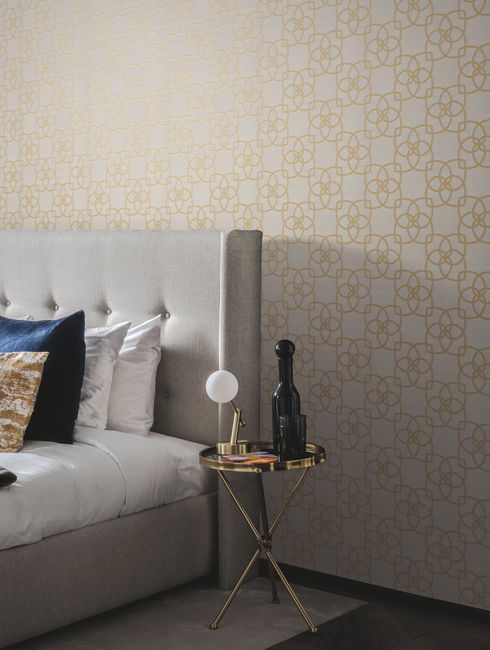 Serendipity Cream & Gold Metallic Wallpaper