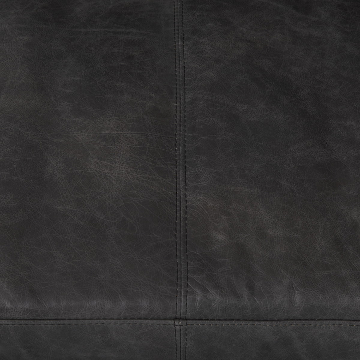 Cochrane 82L x 33W x 32.3 Black Leather Three Seater Sofa, Sofas & Sectional by Mercana, 82" length x 33" width x 32" height View 12