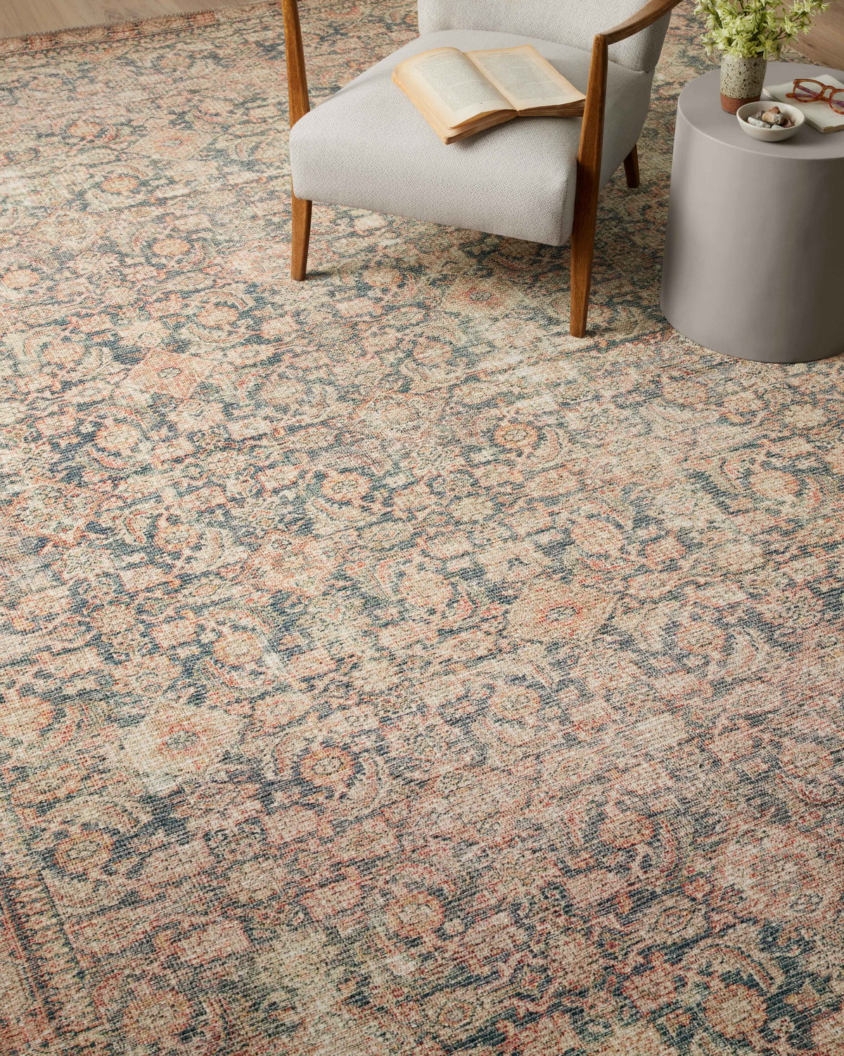 Angela Rose x Loloi Aubrey Rug, 7'6" length x 7'6" width View 4