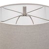 Comanche White Crackle Table Lamp, by Uttermost, 15" width x 26.5" height x 15" depth thumbnail 8