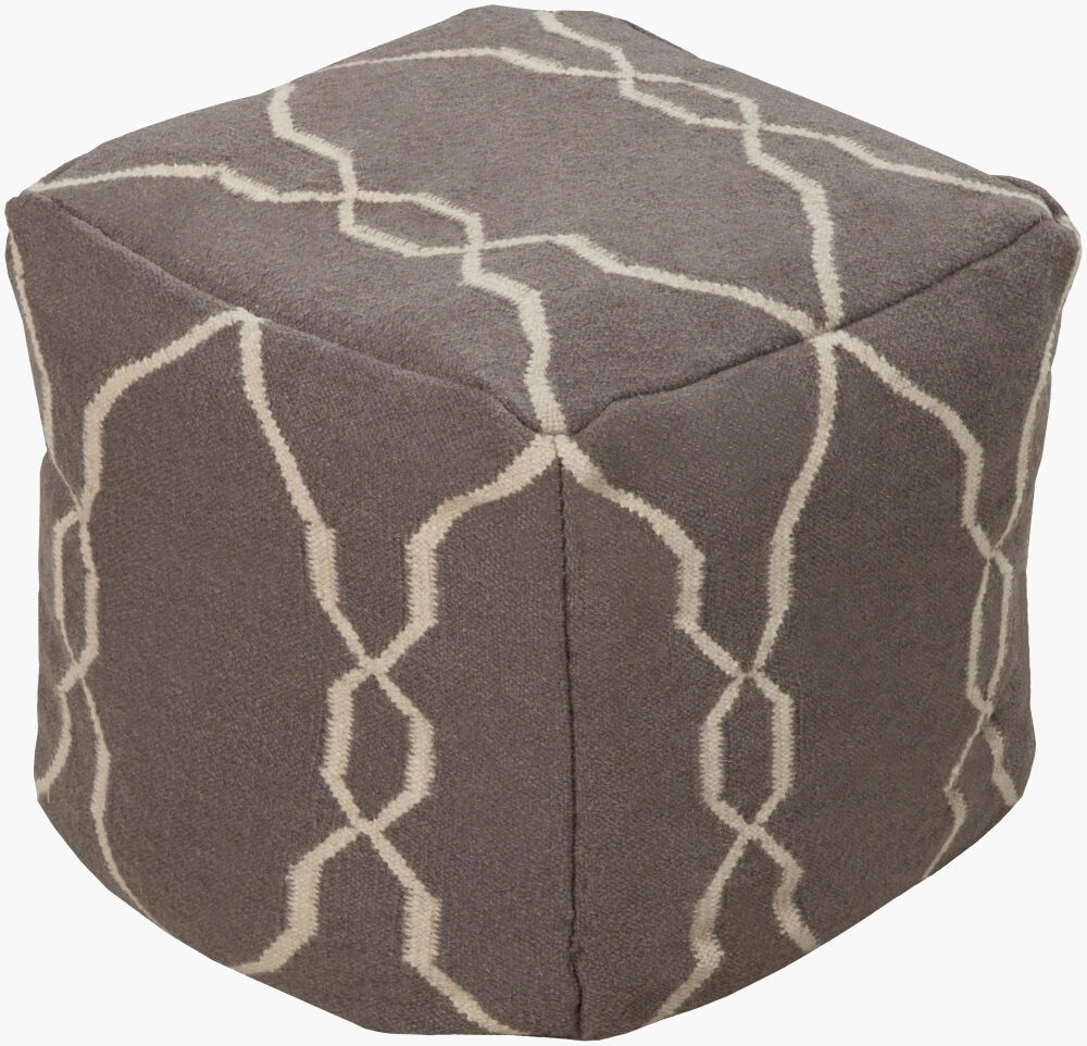 Fallon Pouf, Ottoman by Surya, 18" width x 18" height