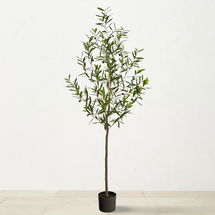 Online Designer Home/Small Office 6' Faux Indoor Olive Tree