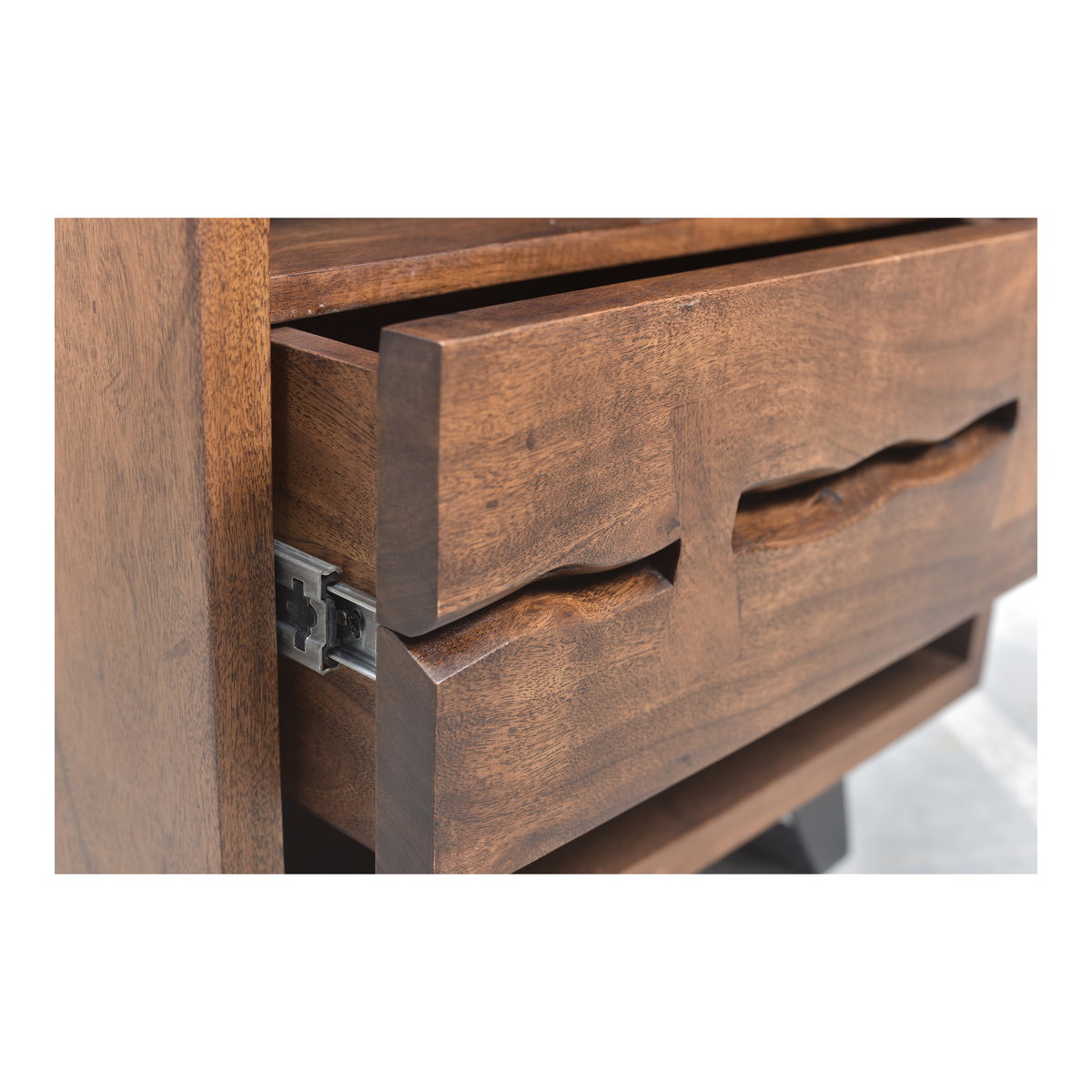 Madagascar Nightstand, by Moe's Home, 21.5" width x 22.2" height x 16" depth View 4