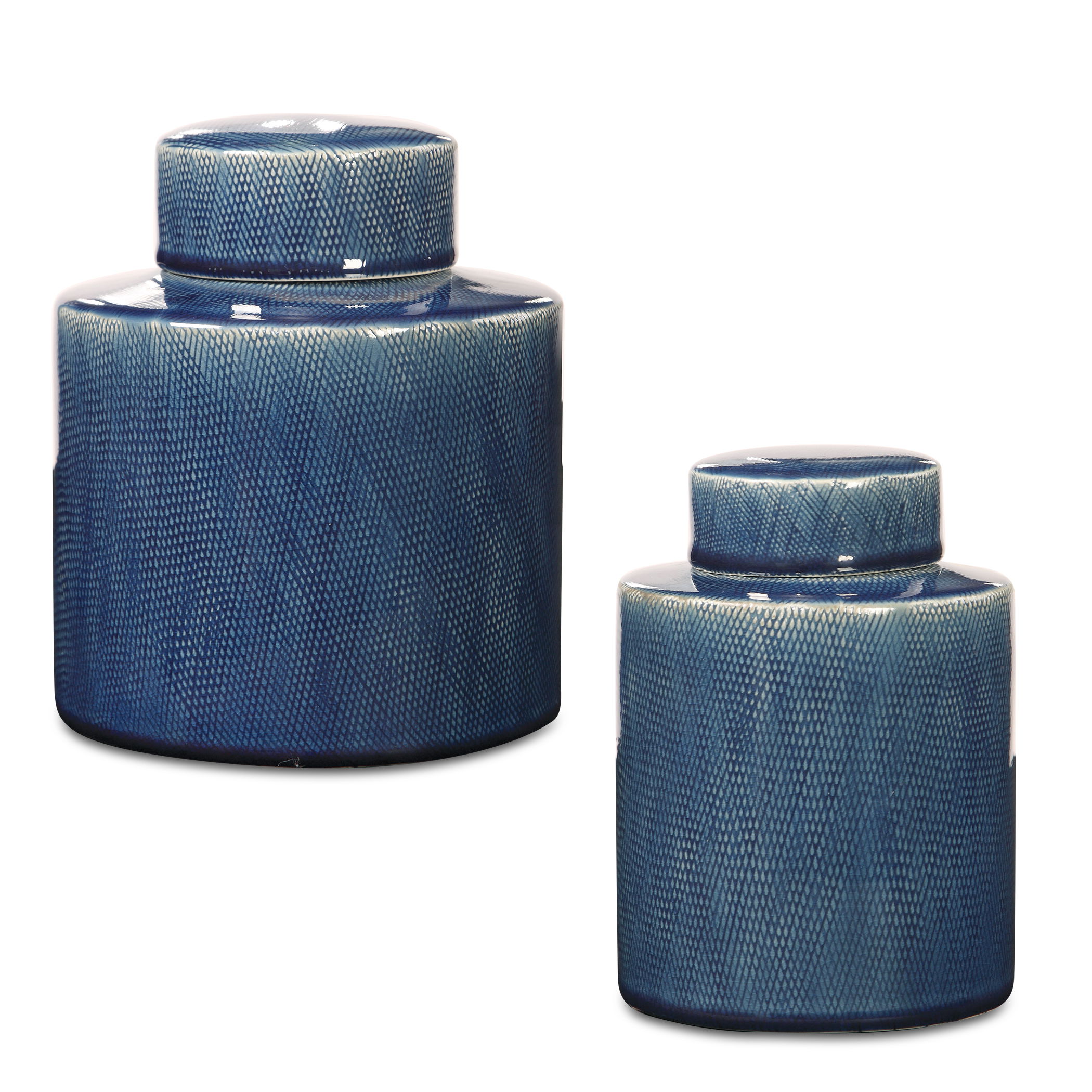 Saniya Blue Containers, S/2 large image 
