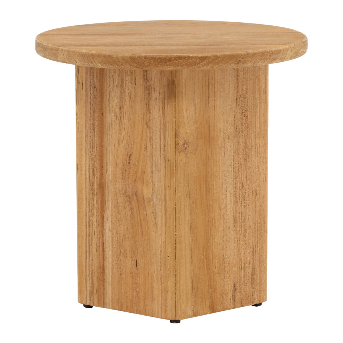 Phaedra Outdoor Side Table Natural, Side & End Table by Dovetail, 19.75" width x 20" height x 19.75" depth View 4