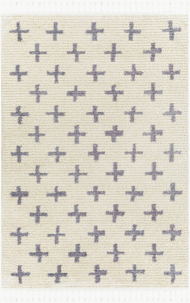Casablanca Shag Machine Woven Rug, by Surya, 1'3.75" length x 1'3.75" width