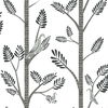 Aviary Branch Grey Peel & Stick Wallpaper thumbnail 0