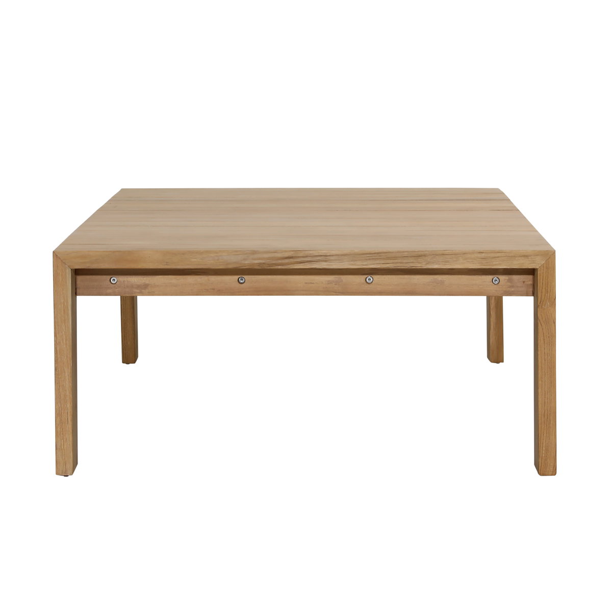 Zahara Outdoor Coffee Table Natural, by Dovetail, 56.1" width x 14.5" height x 31.5" depth View 3
