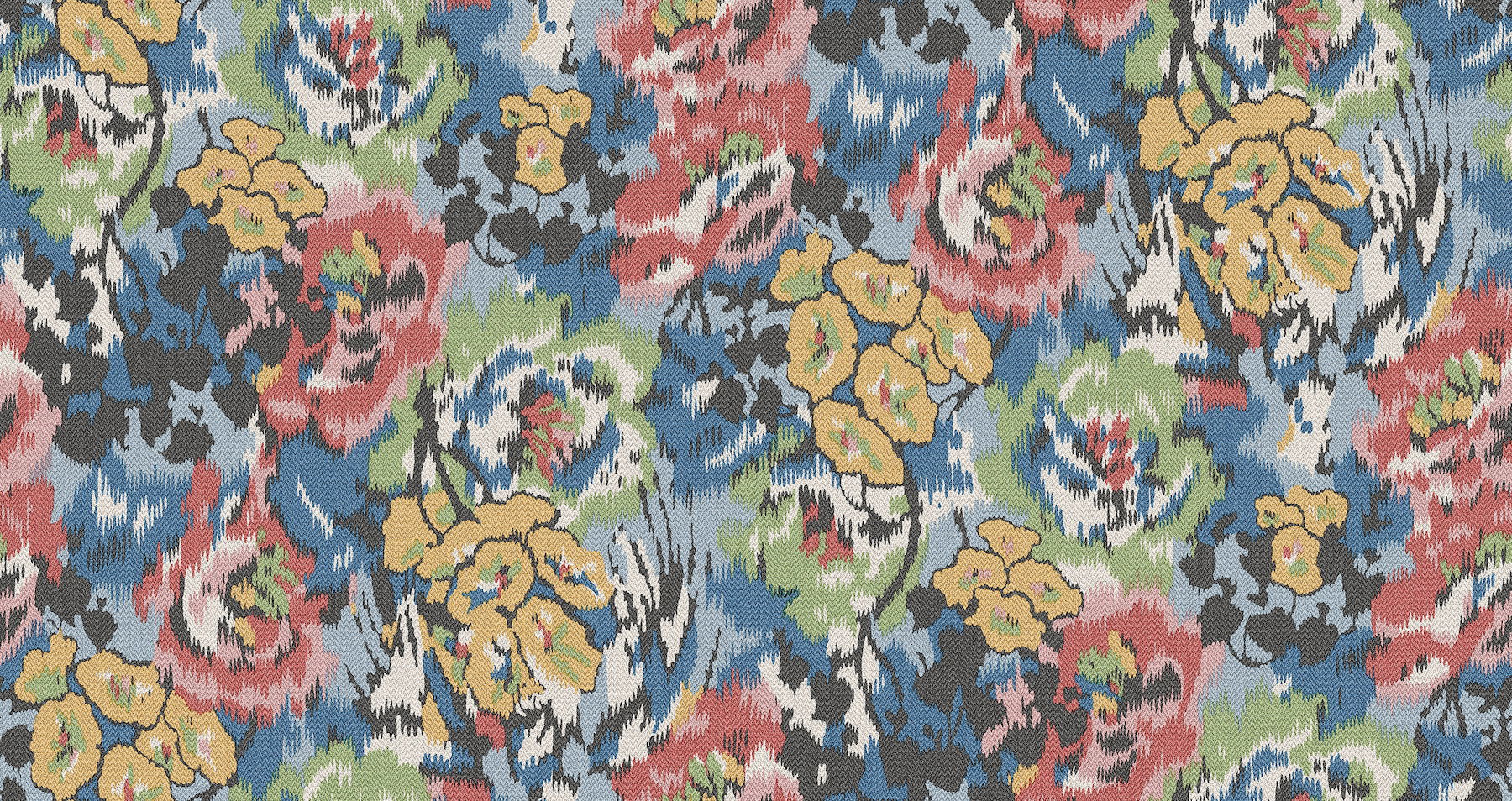Flower Pot Blue Wallpaper large image 