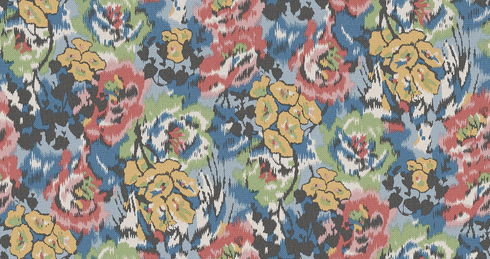 Flower Pot Blue Wallpaper
