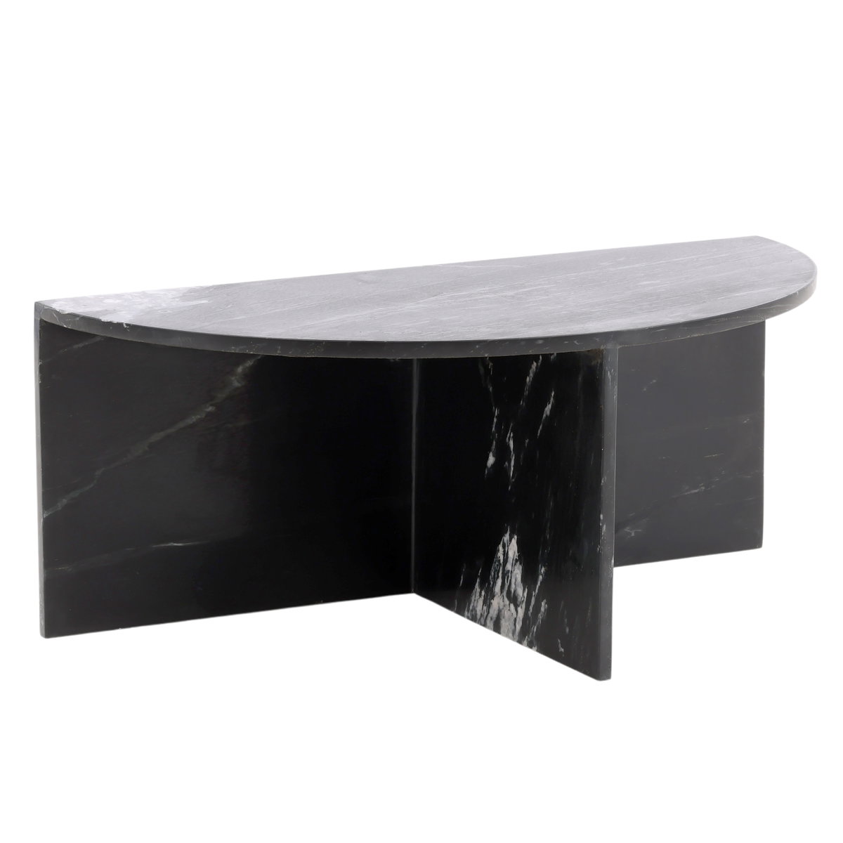 Harrington Coffee Table Set of 2 Black Cream, by Dovetail, 39" width x 16" height x 19.5" depth View 6