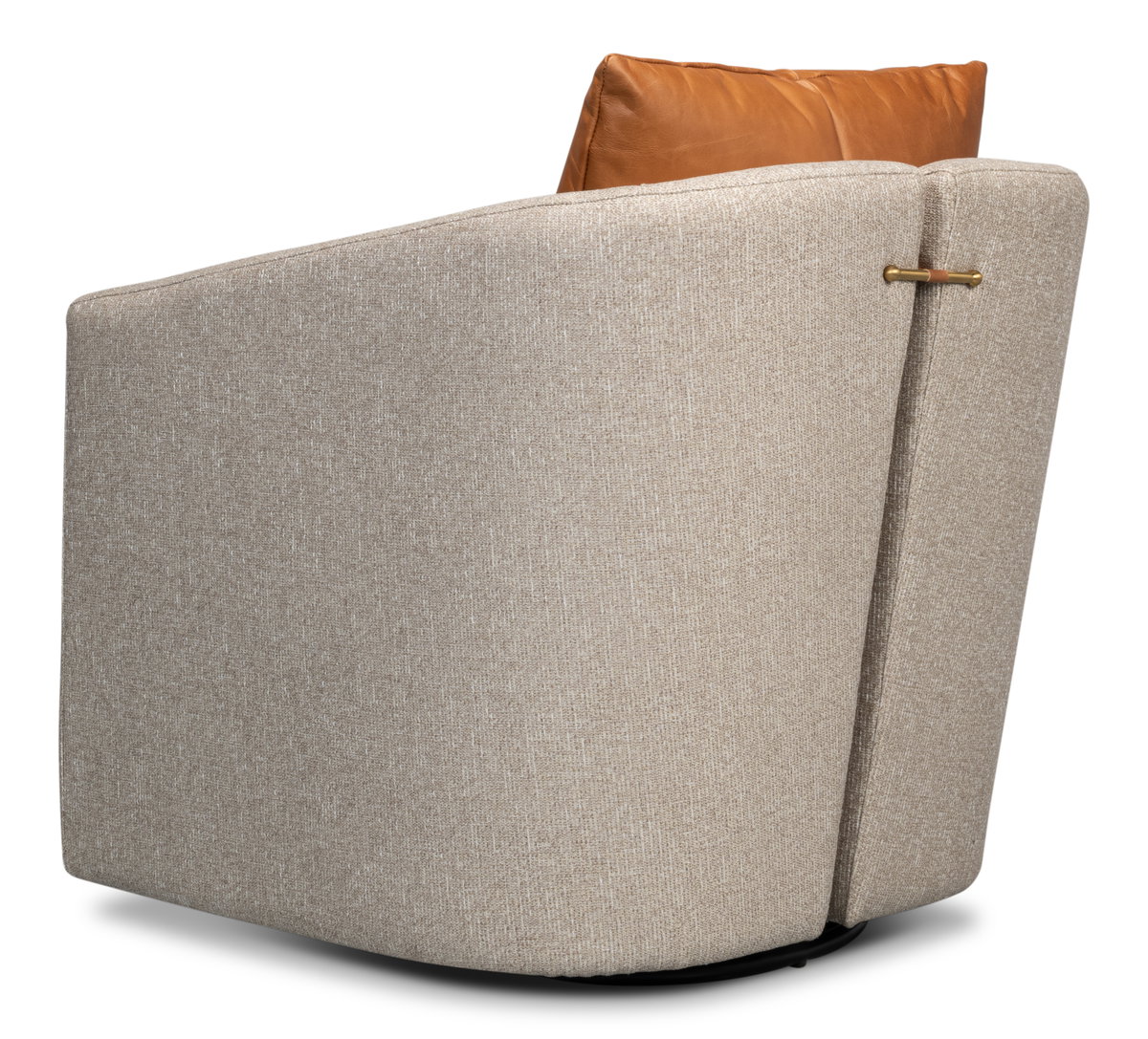 Bronson Swivel Chair, by Sarreid, 2'8" length x 2'6" width x 2'8" height View 11