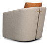 Bronson Swivel Chair, by Sarreid, 2'8" length x 2'6" width x 2'8" height thumbnail 11