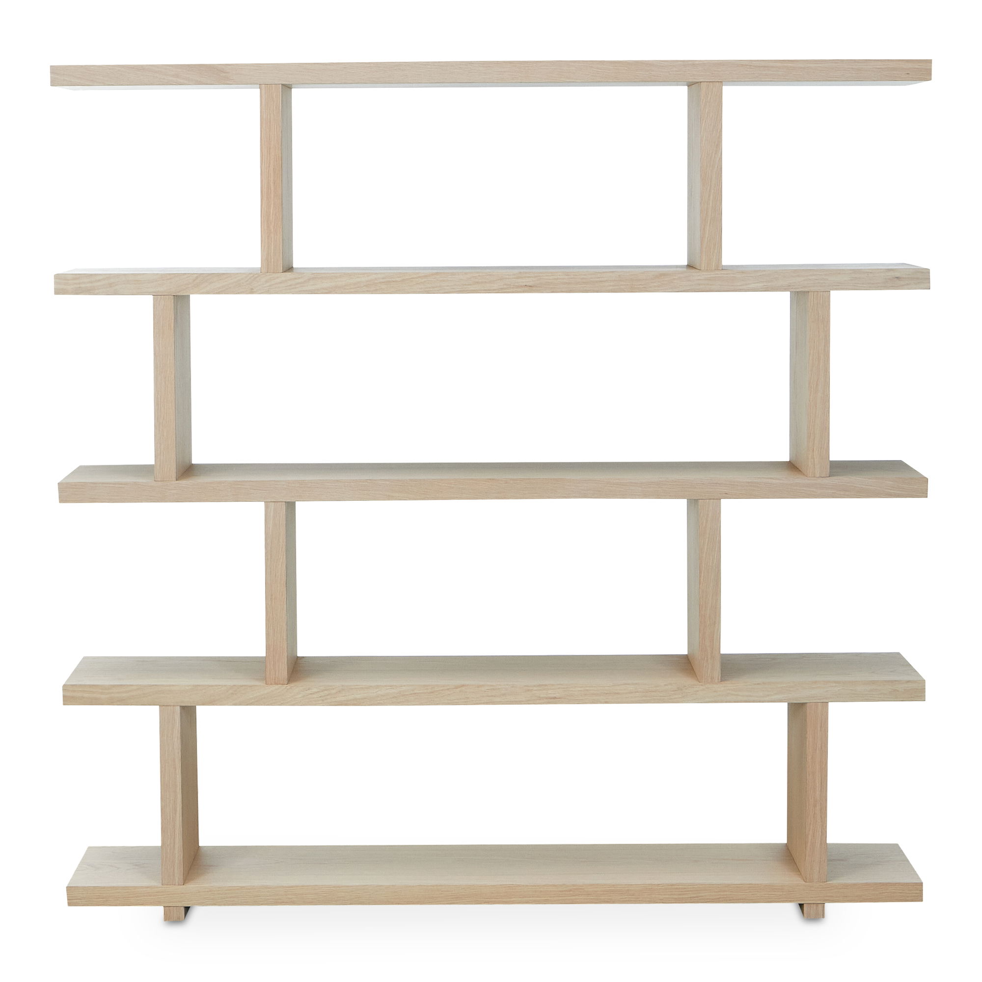 Miri Large Shelf Oak, Shelving & Bookcase by Moe's Home, 63" width x 63" height x 11" depth View 1