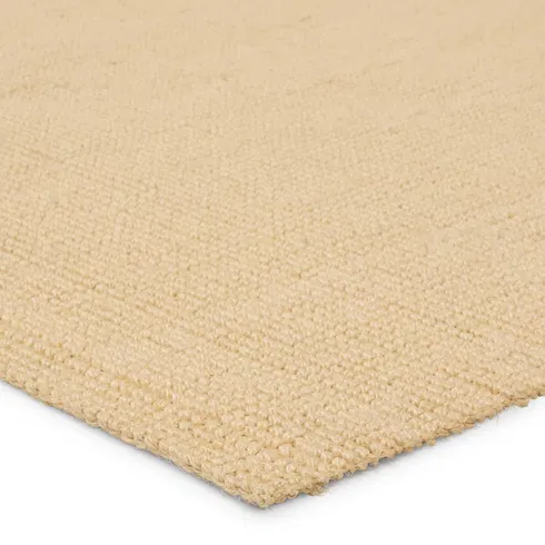Alyster Natural Solid Beige Area Rug (5