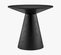 Online Designer Combined Living/Dining West 24" Side Table, Black