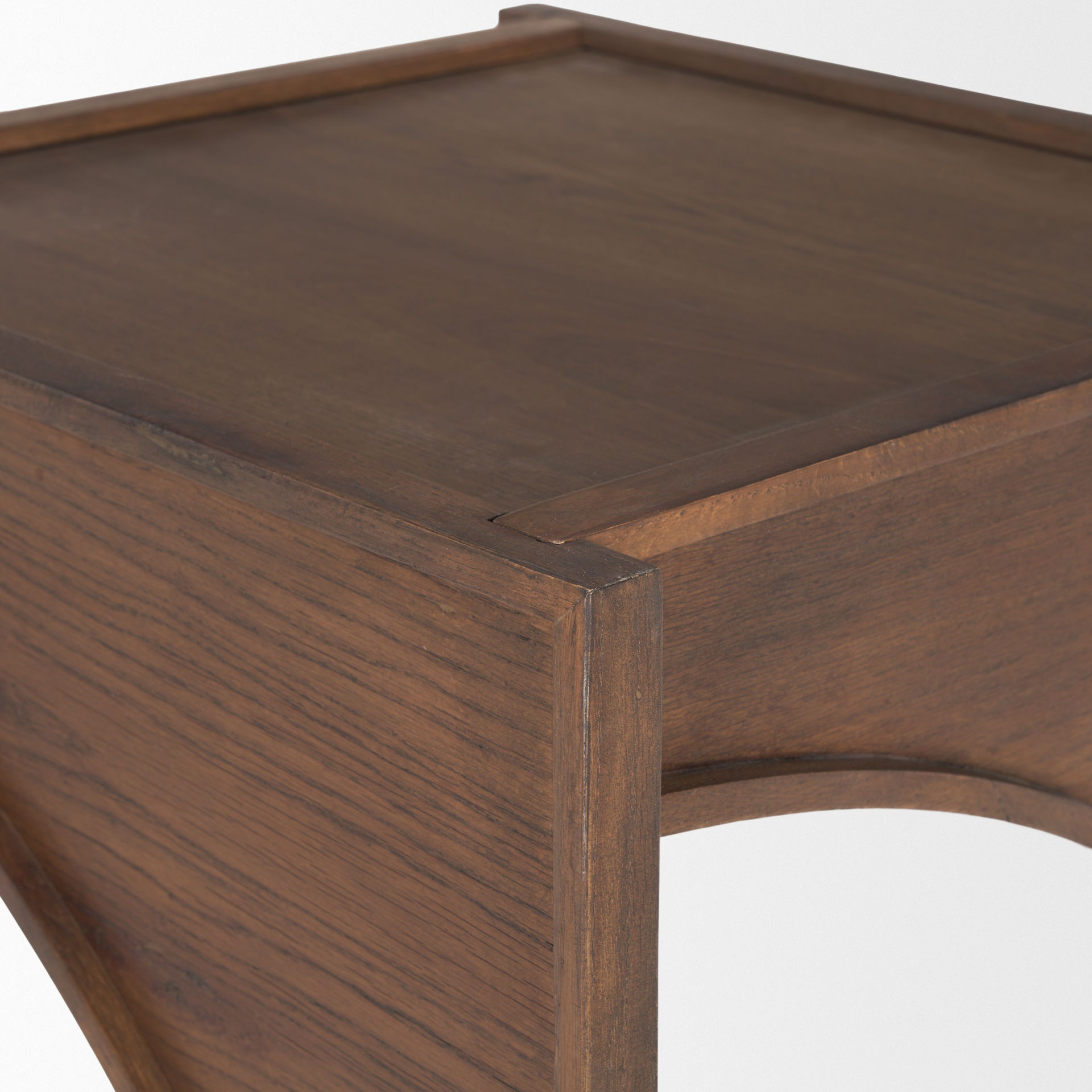 Laraya Medium Brown Wood with Arches End Table large image 