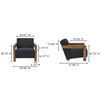 Garnet Lounge Chair Charcoal Wool Blend thumbnail 9
