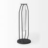 Aria 4.5L x 3.9W x 11.0H Metal and Glass Holder Object, Decorative Object by Mercana, 4.72" length x 3.94" width x 11.02" height thumbnail 7