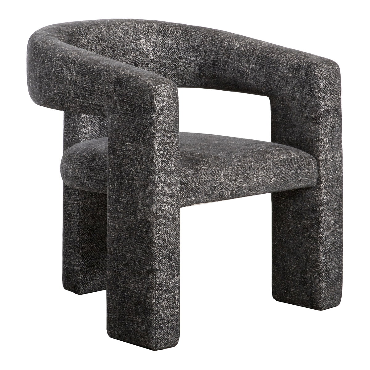 Elo Chair Black, Accent Chair by Moe's Home, 29" width x 32" height x 28" depth View 3