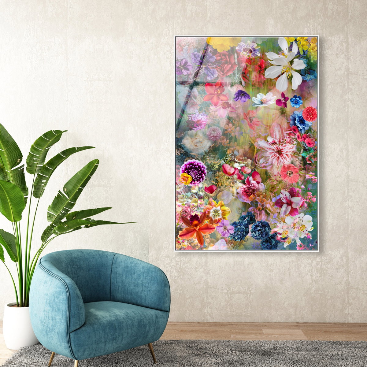 Azlan Bloom Floral (No Embellishment), Art by Oliver Gal,  15x10 View 2