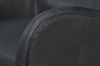Lombard Wing Chair,Santoni Black Leather thumbnail 2