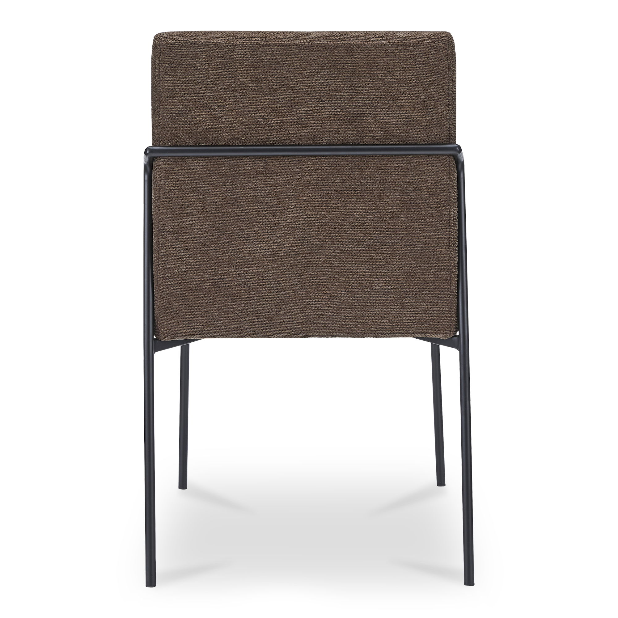 Danny Dining Chair Dark Brown Set Of Two, by Moe's Home, 18.7" width x 33.9" height x 23.6" depth View 5