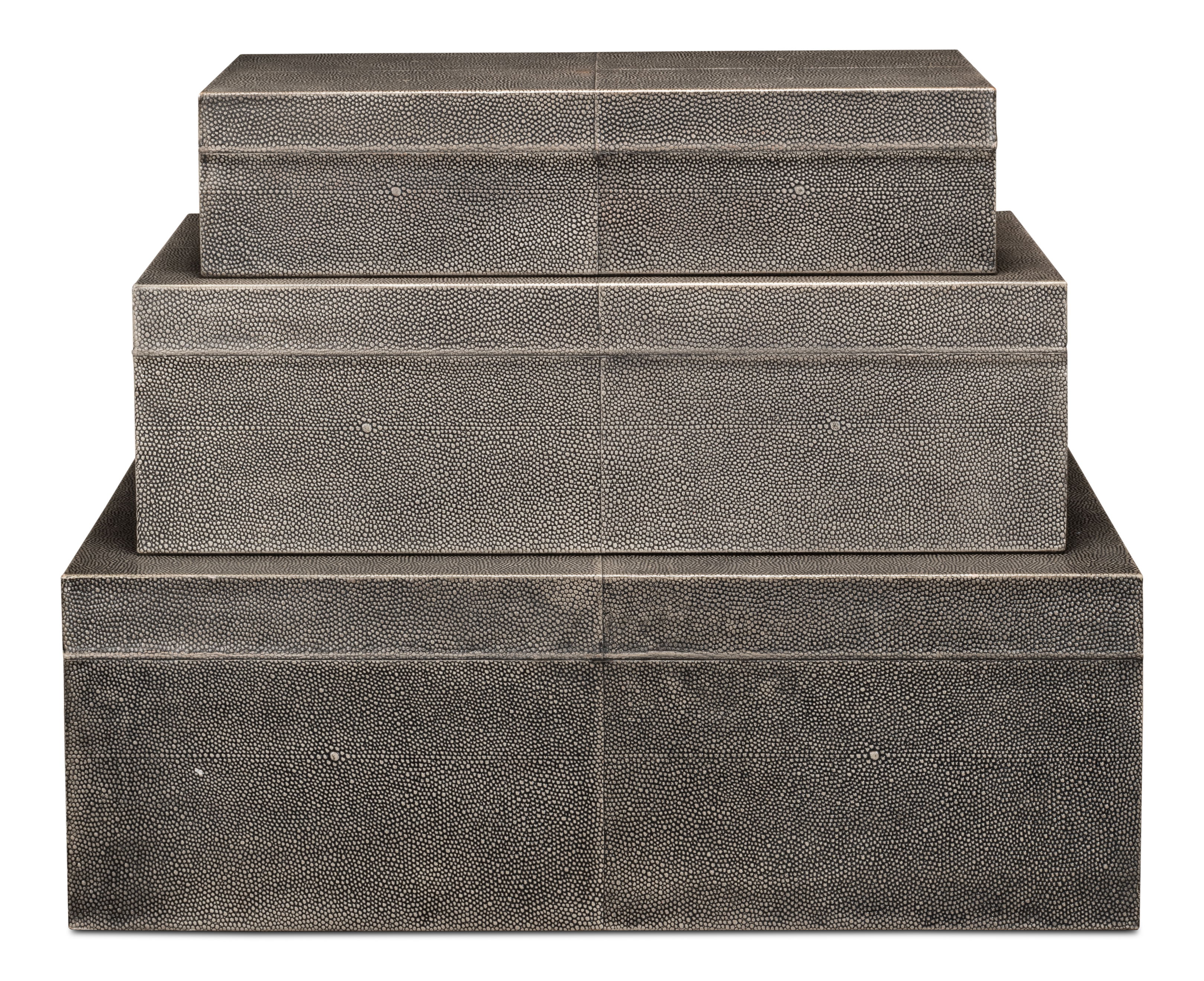 Cosmos Nesting Boxes, Set Of Three, Decor by Sarreid, 24" length x 16" width x 8" height View 3