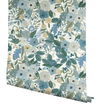 Garden Party Blue Peel & Stick Wallpaper thumbnail 4