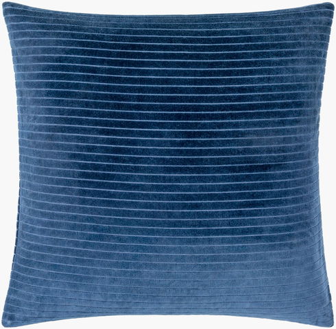 Cotton Velvet Stripes Accent Pillow
