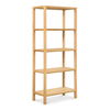 Nolan Bookcase Natural, Shelving & Bookcase by Moe's Home, 35" width x 80" height x 17.5" depth thumbnail 2
