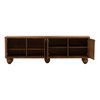 Madden Sideboard Brown, Sideboards & Buffet by Dovetail, 98.5" width x 32.08" height x 17.72" depth thumbnail 5